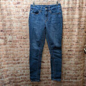 Seven7 Jeans High Rise Skinny Classic Blue Denim Size 6